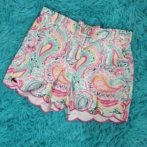 Crown & Ivy Kids Paisley Shorts NWT